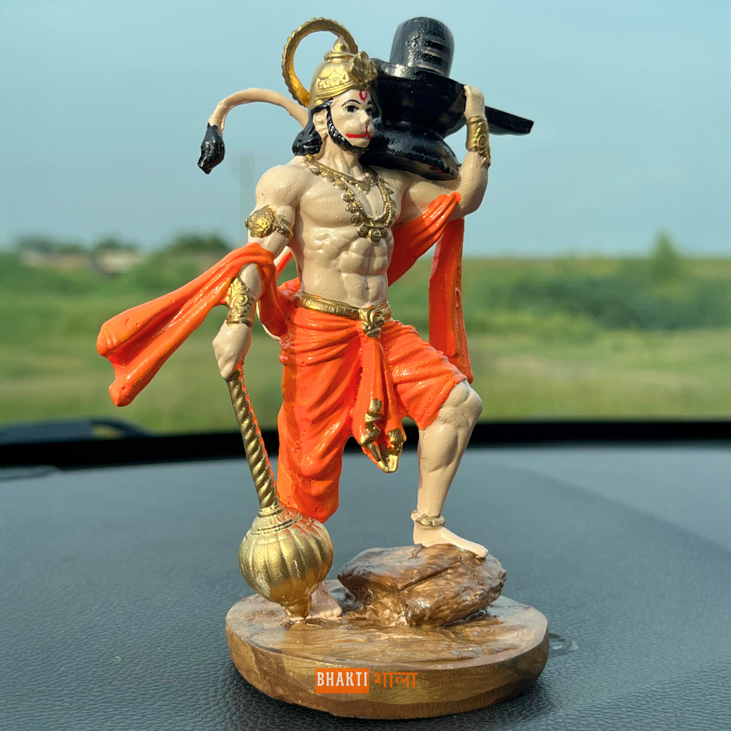 Shri Hanuman Ji with Shivling