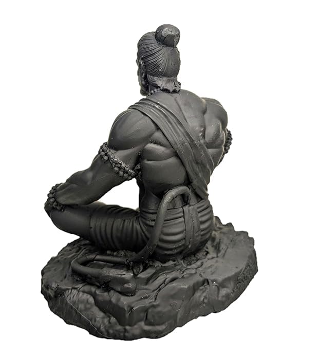 Lord Hanuman Sitting Idol for Car Dashboard By BhaktiShala