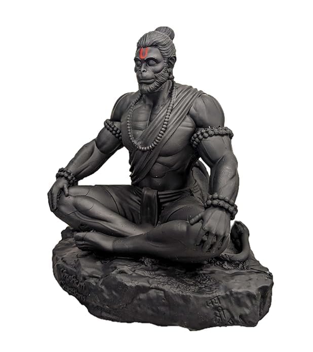 Lord Hanuman Sitting Idol for Car Dashboard By BhaktiShala
