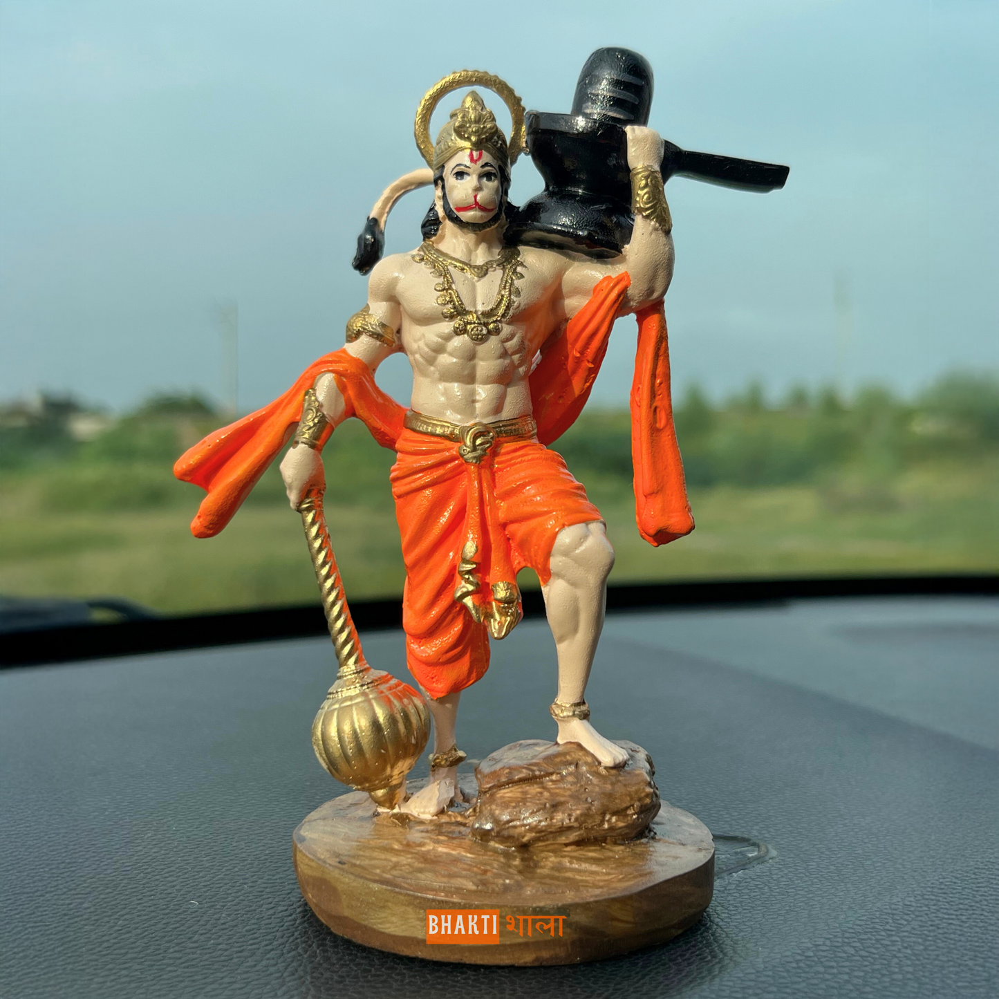 Shri Hanuman Ji with Shivling