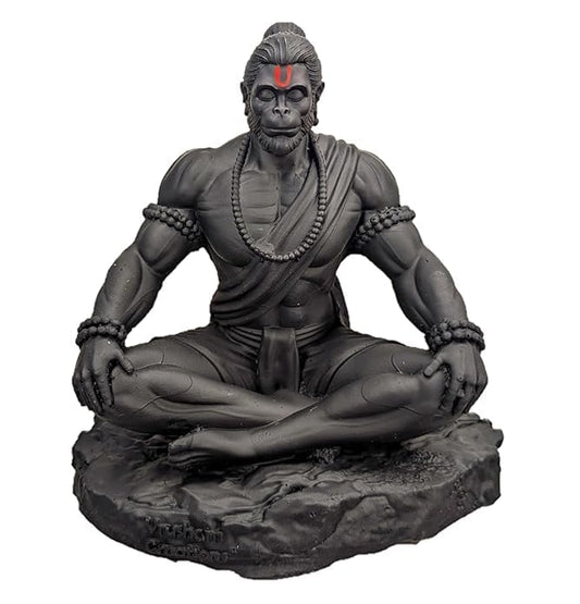 Lord Hanuman Sitting Idol for Car Dashboard By BhaktiShala