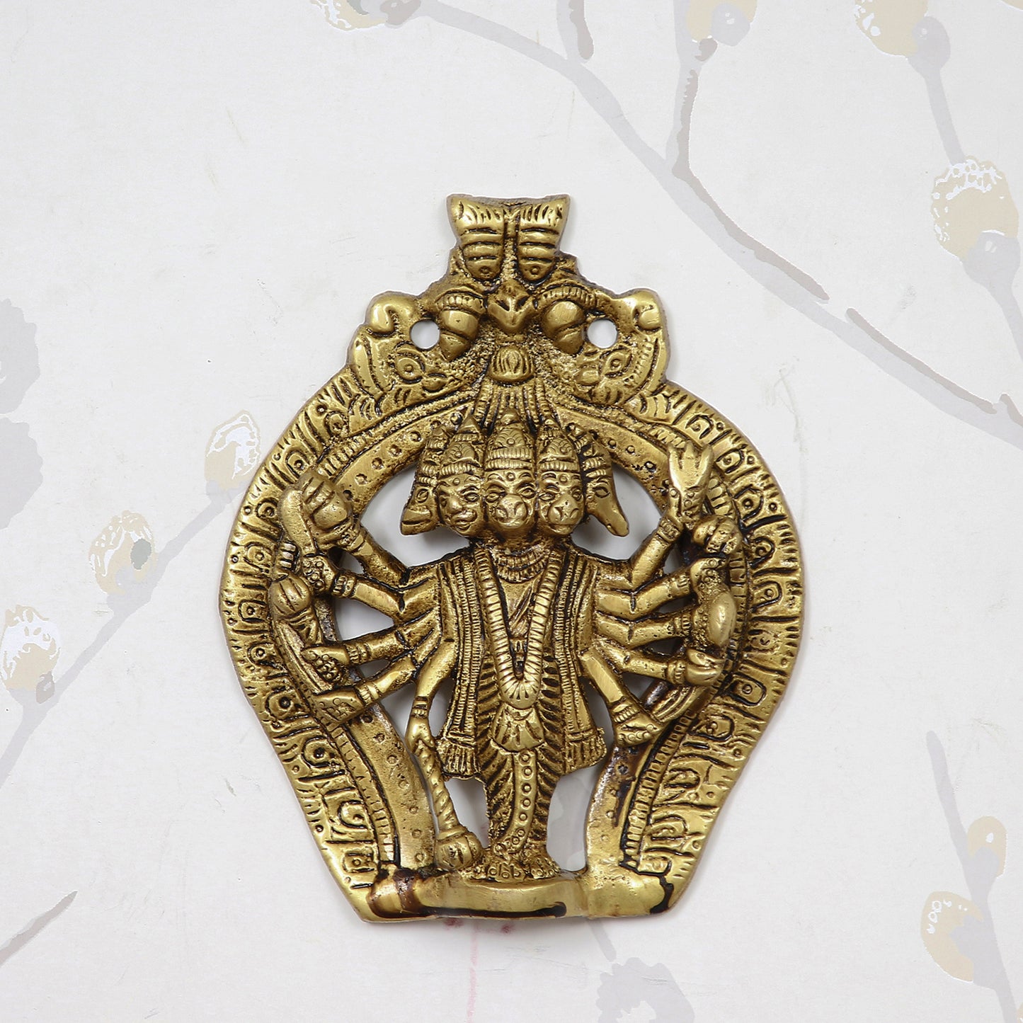 Panchmukhi Lord Hanuman Brass Idol Statue By BhaktiShala