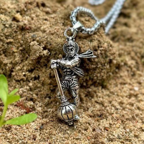 Lord Hanuman Chain With Pendant Bhaktishala(Pack of 4)