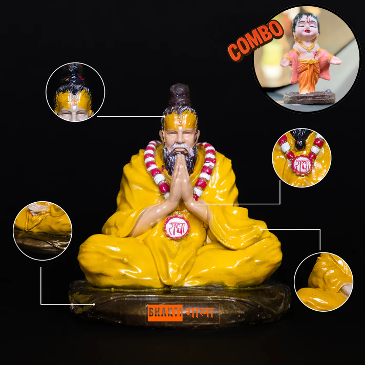 Shri Premanand Ji Maharaj + Kanha ji Idol By BhaktiShala