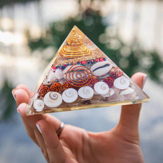 Bhaktishala Crystal Gomati Chakra Shree Yantra Pyramid