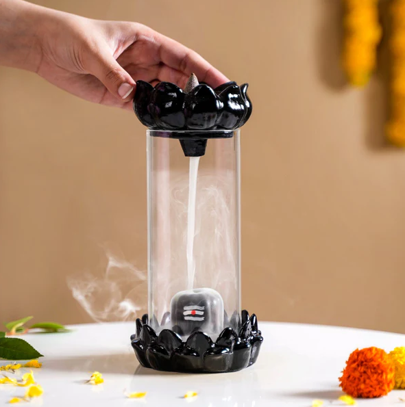 Shivling Smoke Fountain Incense Holder